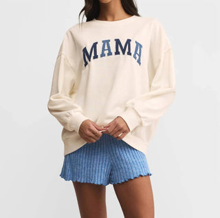Z Supply - Mama Knit Denim Sweatshirt