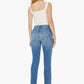 Mother - Mid Rise Rider Flood Fray Jean