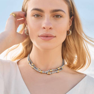 Brighton - Women's Meridian Geo Small Hoop Earrings