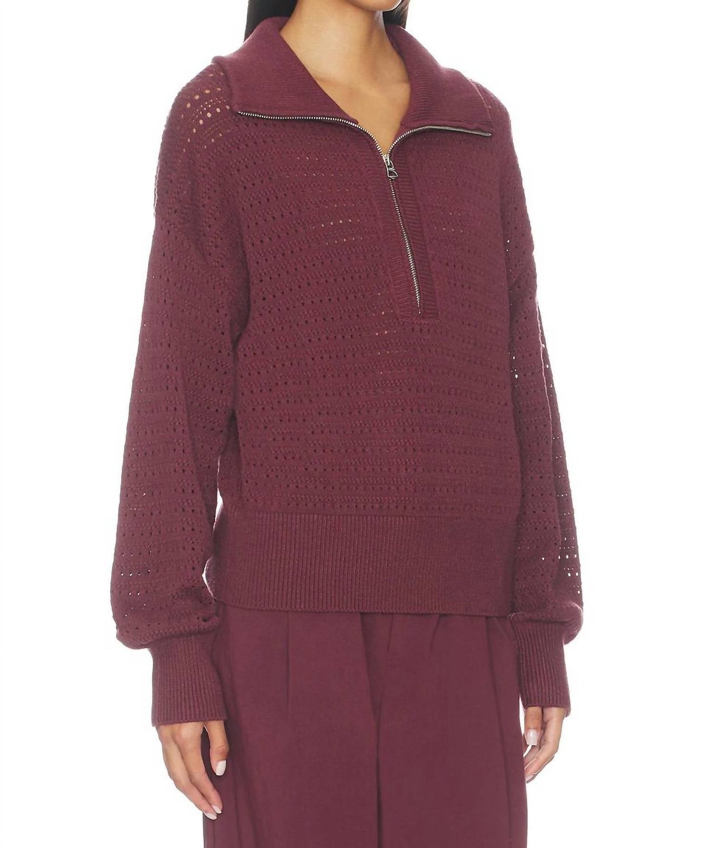 Varley - Darla Half Zip Knit Sweater