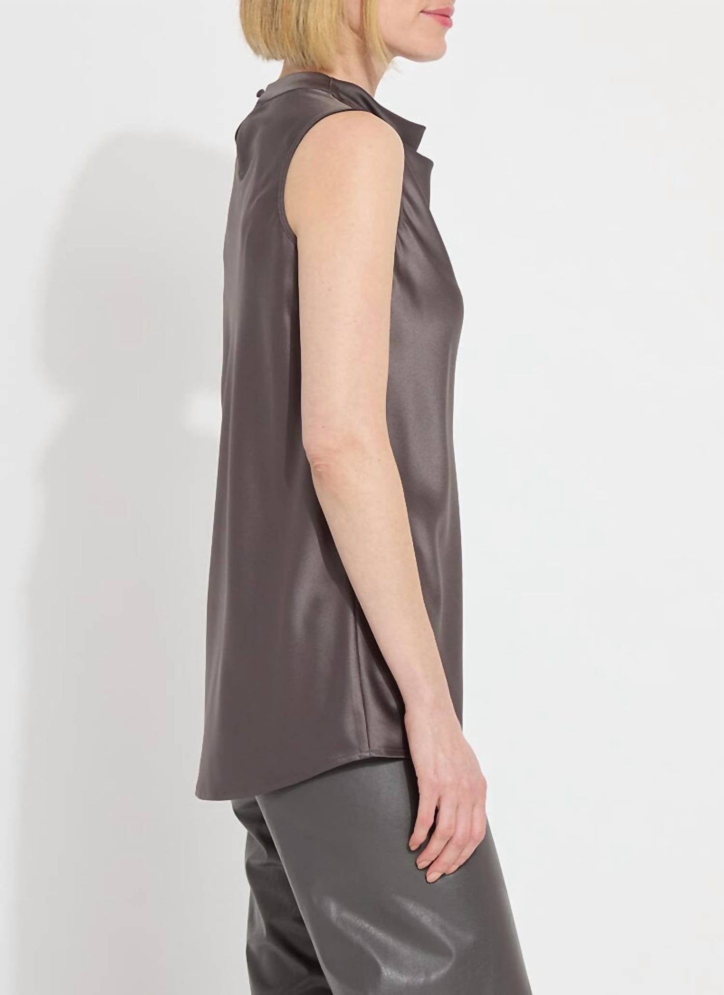 Lysse - Justine Draped Mock Neck Top