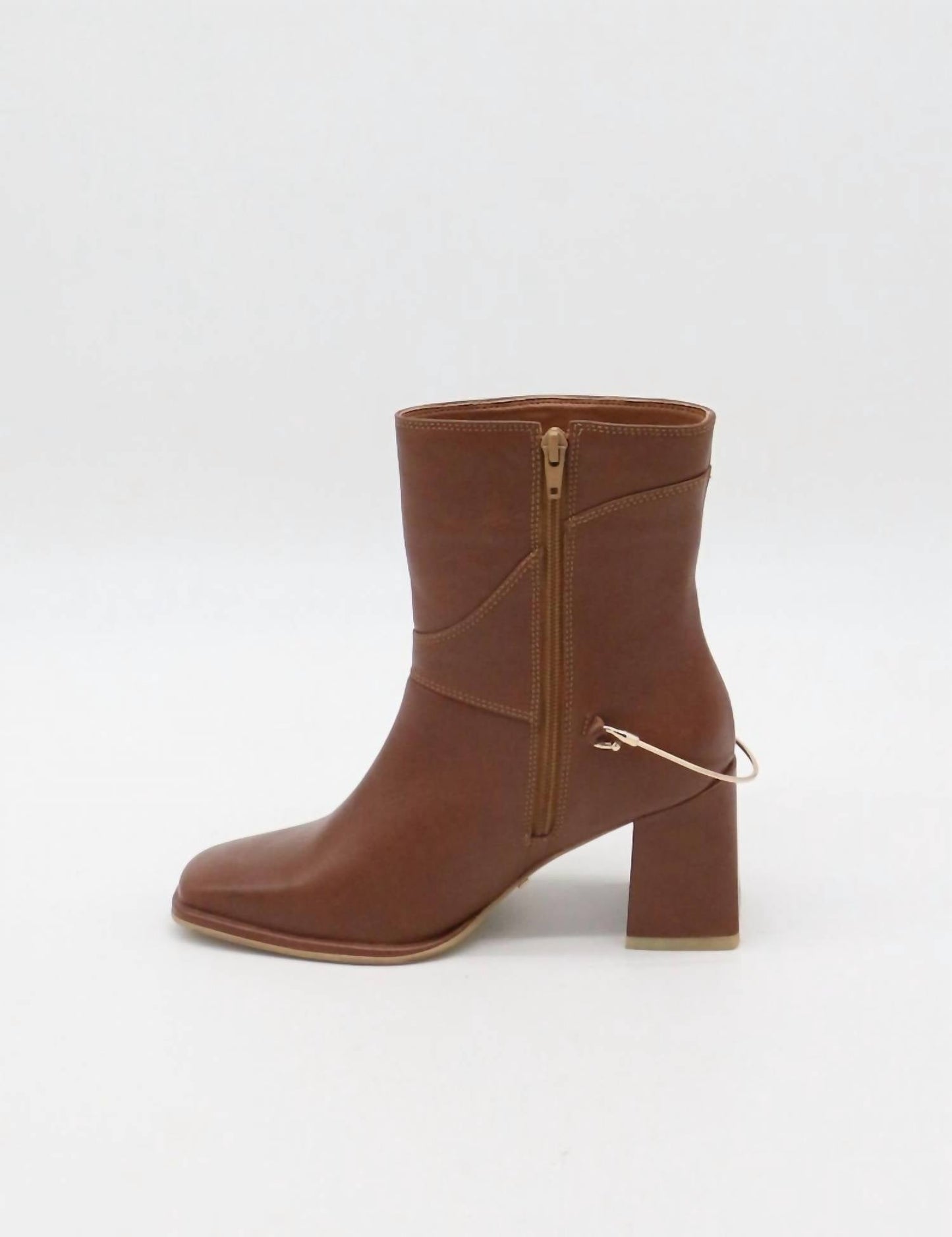 Stivali New York - Women's Amanda Leather Heeled Ankle Booties