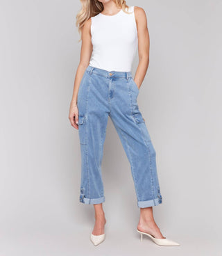 Charlie B - Stretch Tencel Cargo Pants