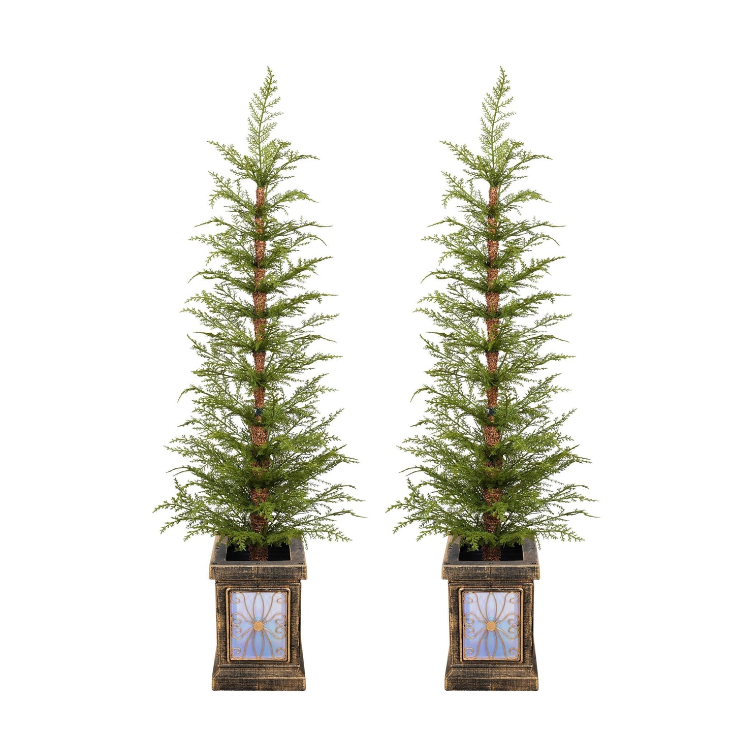 4Ft Pre Lit Artificial Christmas 2 Piece Set - Green