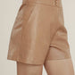 Dolce Cabo - High Waisted Faux Leather Shorts