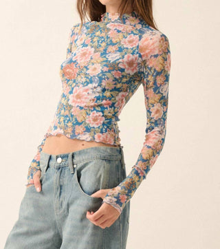 Promesa - Floral Mesh Top