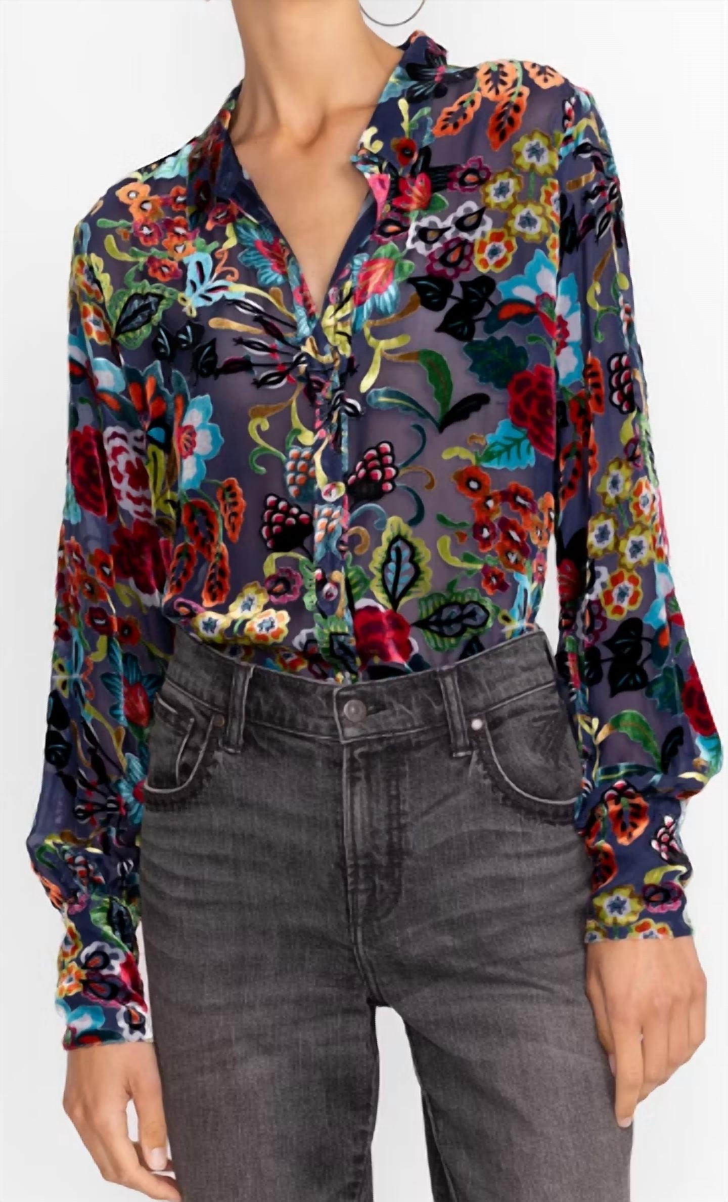 Johnny Was - Minto Burnout Yrene Blouse