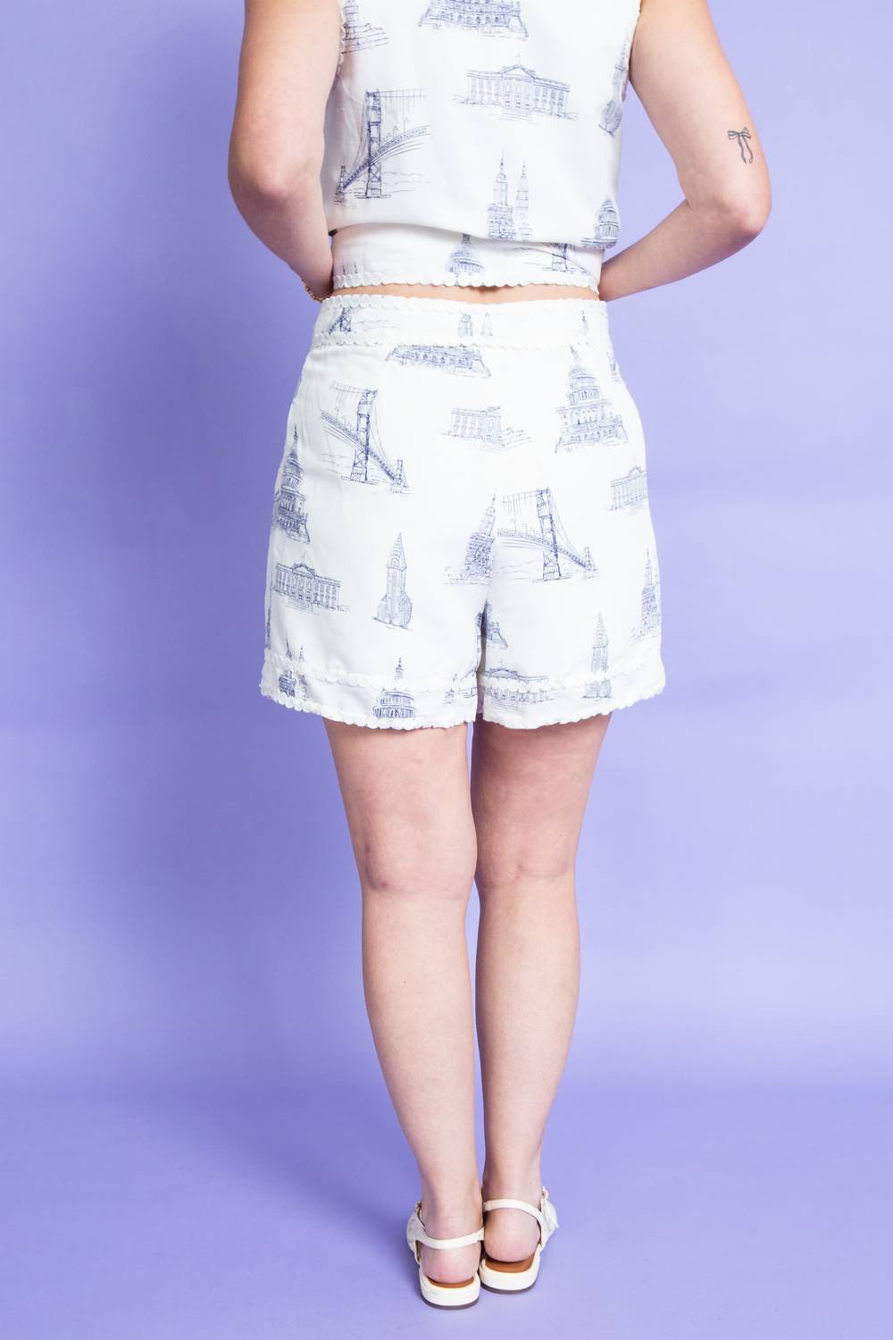 Skies Are Blue - Sightline Summer Printed Shorts (size Reg & Plus)