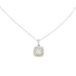 Aamiaa - 1.00 Carat Natural Diamond Cushion Double Halo Pendant
