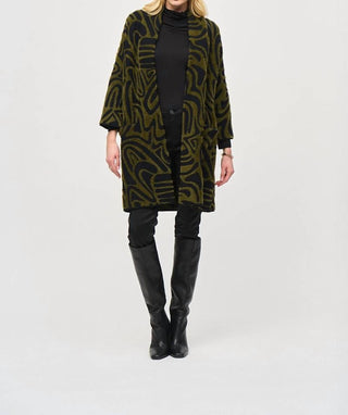 Joseph Ribkoff - Longline Three Quarter Sleeve Cardigan