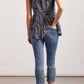 Tribal - Sleeveless Lined Tiered Top