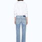 Bayeas - Flora Mid Rise Straight Cuffed Denim Jeans