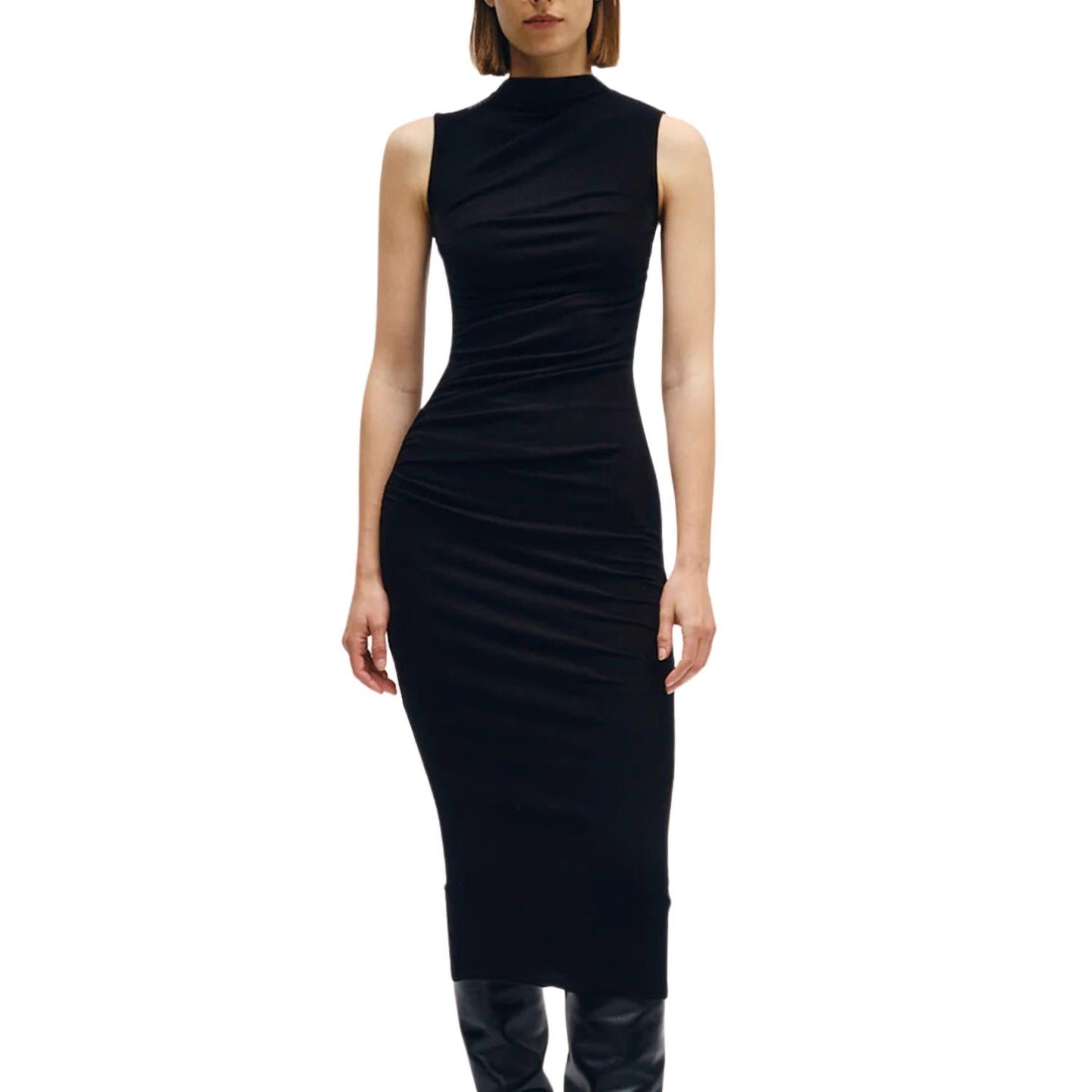 Enza Costa - Silk Rib Sleeveless Twist Dress