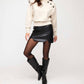 Fifteen Twenty - Macy Faux Leather Mini Skirt