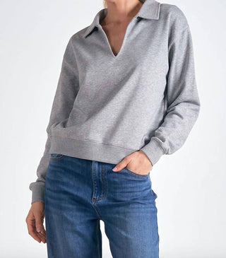 Elan - V-neck Long Sleeve Sweatshirt