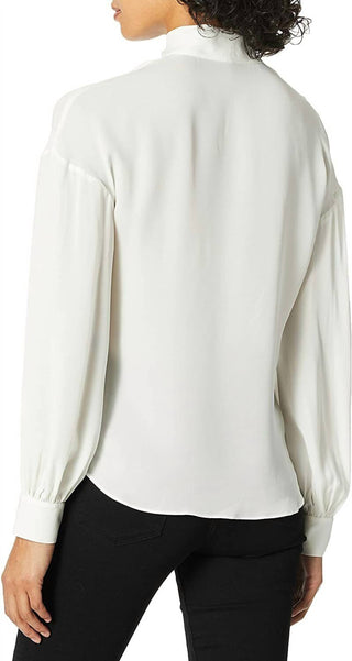 Ramy Brook - Tori Tie Neck Silk Long Sleeve Blouse