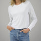 Lna - Long Sleeve Rib Crew Tee
