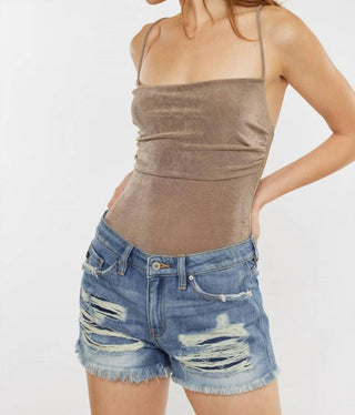 Kancan - Gizelle Mid Rise Boyfriend Shorts