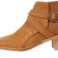 Free People - Women's Leather Back Loop Heeled Ankle Boot