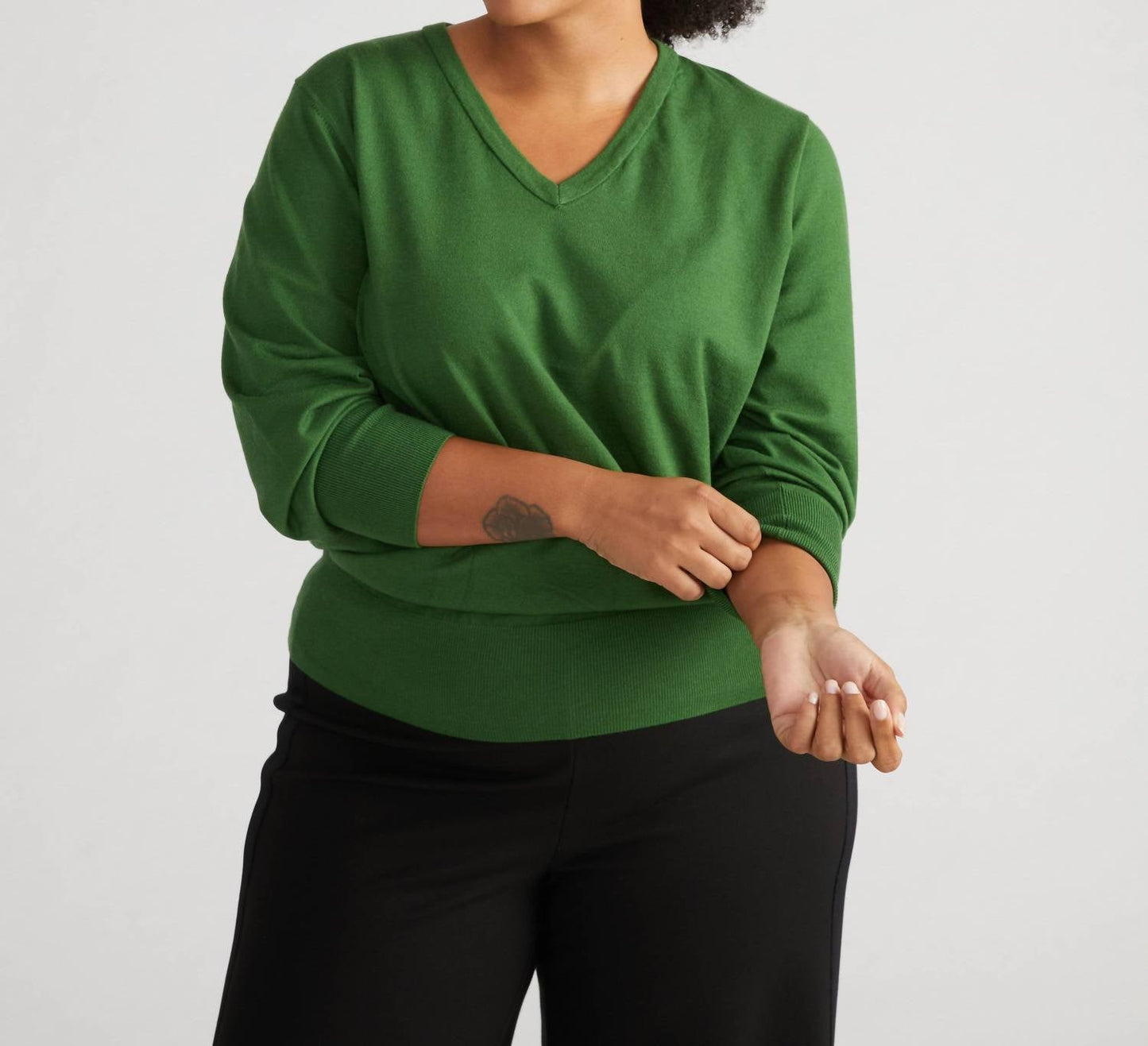 Universal Standard - Savvy Fine Knit V Sweater