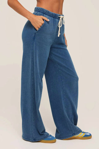 Z Supply - Denim Wide Leg Knit Pants