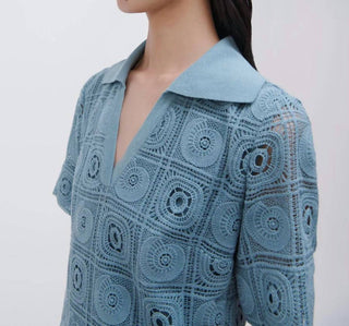 Jonathan Simkhai - Gabrielle Crochet Coverup Shirt Dress