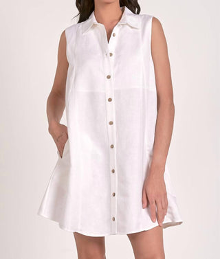 Elan - Collared Linen Dress