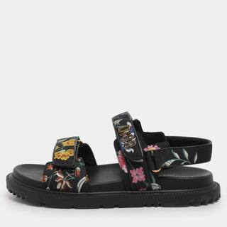 Dior - Pre-loved Women Floral Jacquard Dioract Flat Sandals