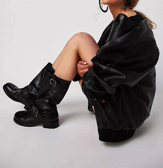 Free People - Women's Ride Or Die Engineer Boots