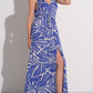 Elan - V-neck Tie Back Maxi Dress