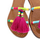 Schutz - Women's Tassels Strappy Flat Sandal