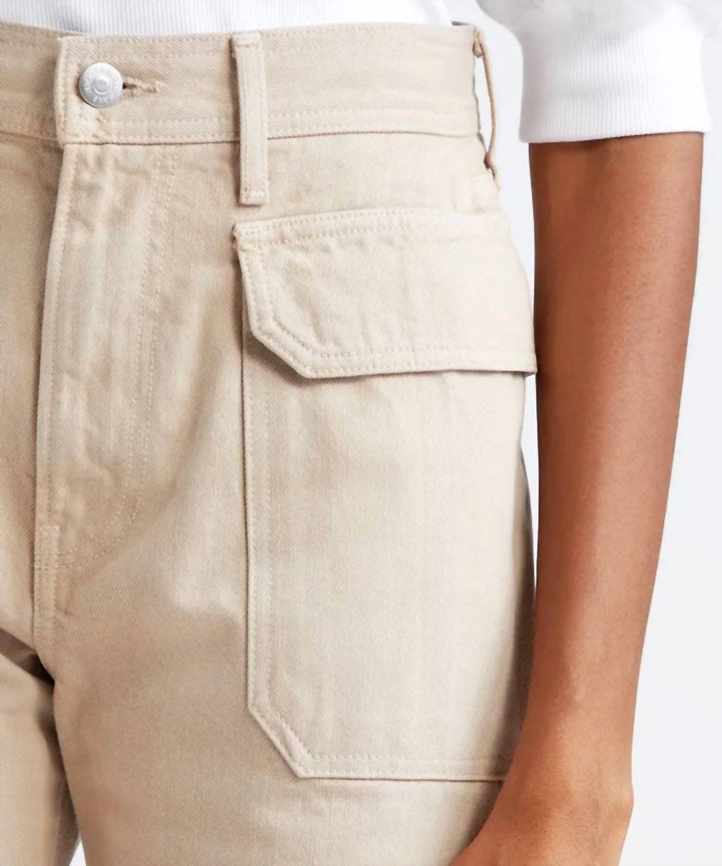 Veronica Beard - Taylor Crop Wide Leg Cargo Jeans