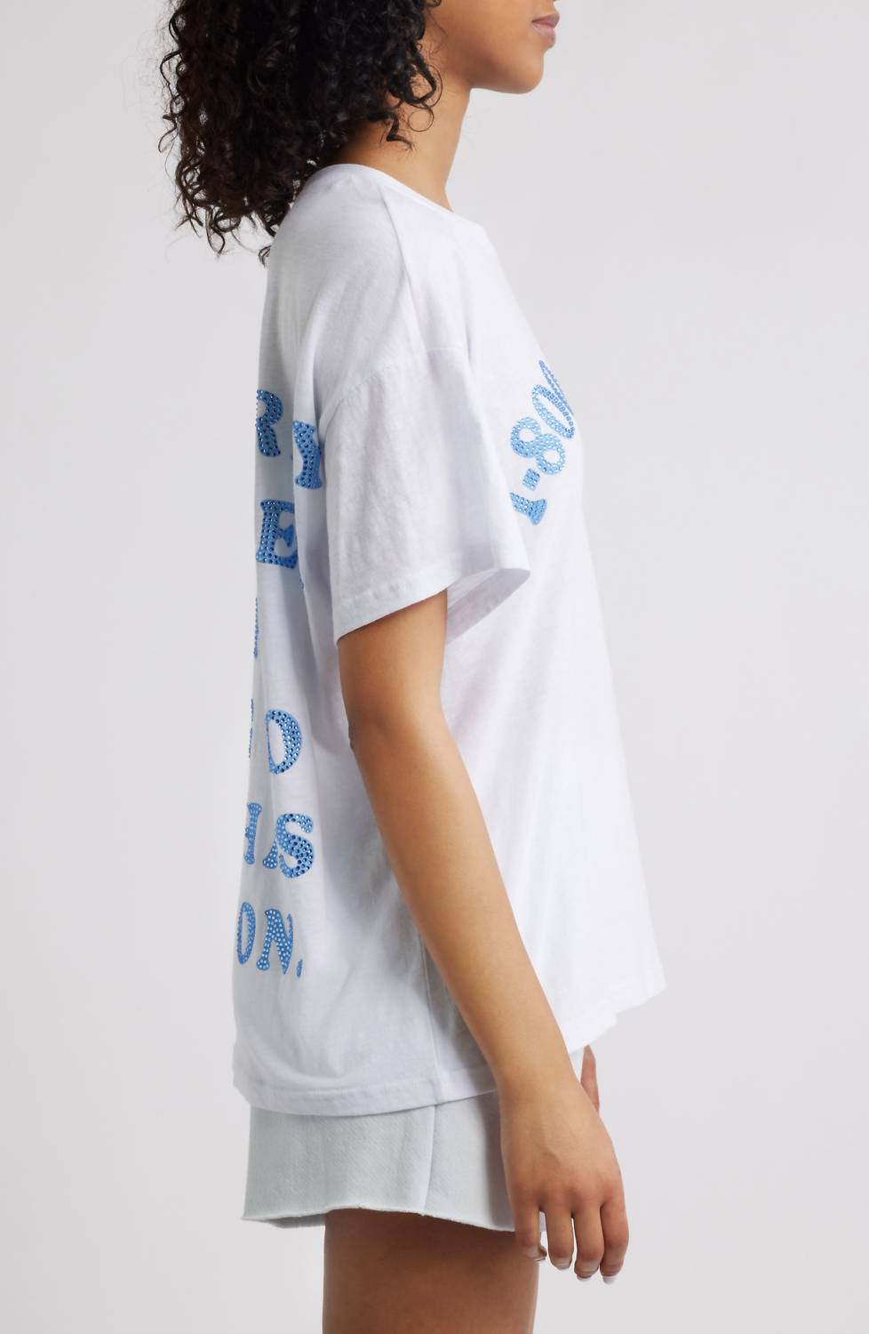 Boys Lie - Boyfriend With Rhinestone Detailing Tee