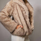 Blue B - Women's Two Tone Faux Fur Jacket