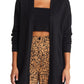 Open Edit Bandeau Top & Cardigan Set in Black  Size Small