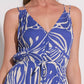 Elan - V-neck Tie Back Maxi Dress