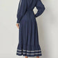Big Hit Fashion - Wave Ribbon Maxi Dress