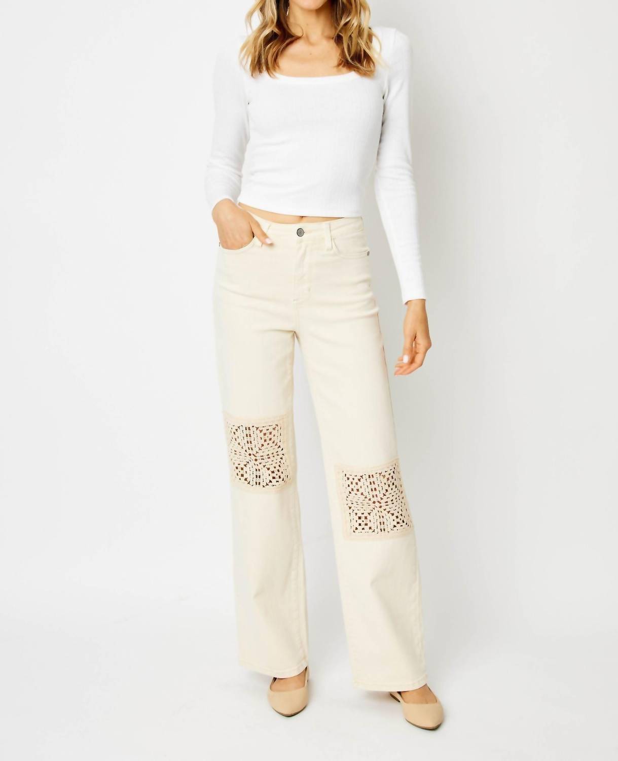 judy-blue-dyed-crochet-patch-wide-leg-denim-jeans