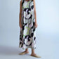 Psophia - Cotton Dress with Oyster Print