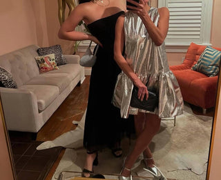 Beulahstyle - Metallic Party Mini Dress