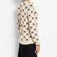 Nic + Zoe - Geo Argyle Doubleknit Sweater