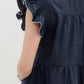 Entro - Flutter Sleeve Midi Dress