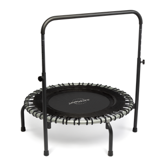 JumpSport 350i 39" Fitness Trampoline and Handle Bar with 30 Adjustable Bungees