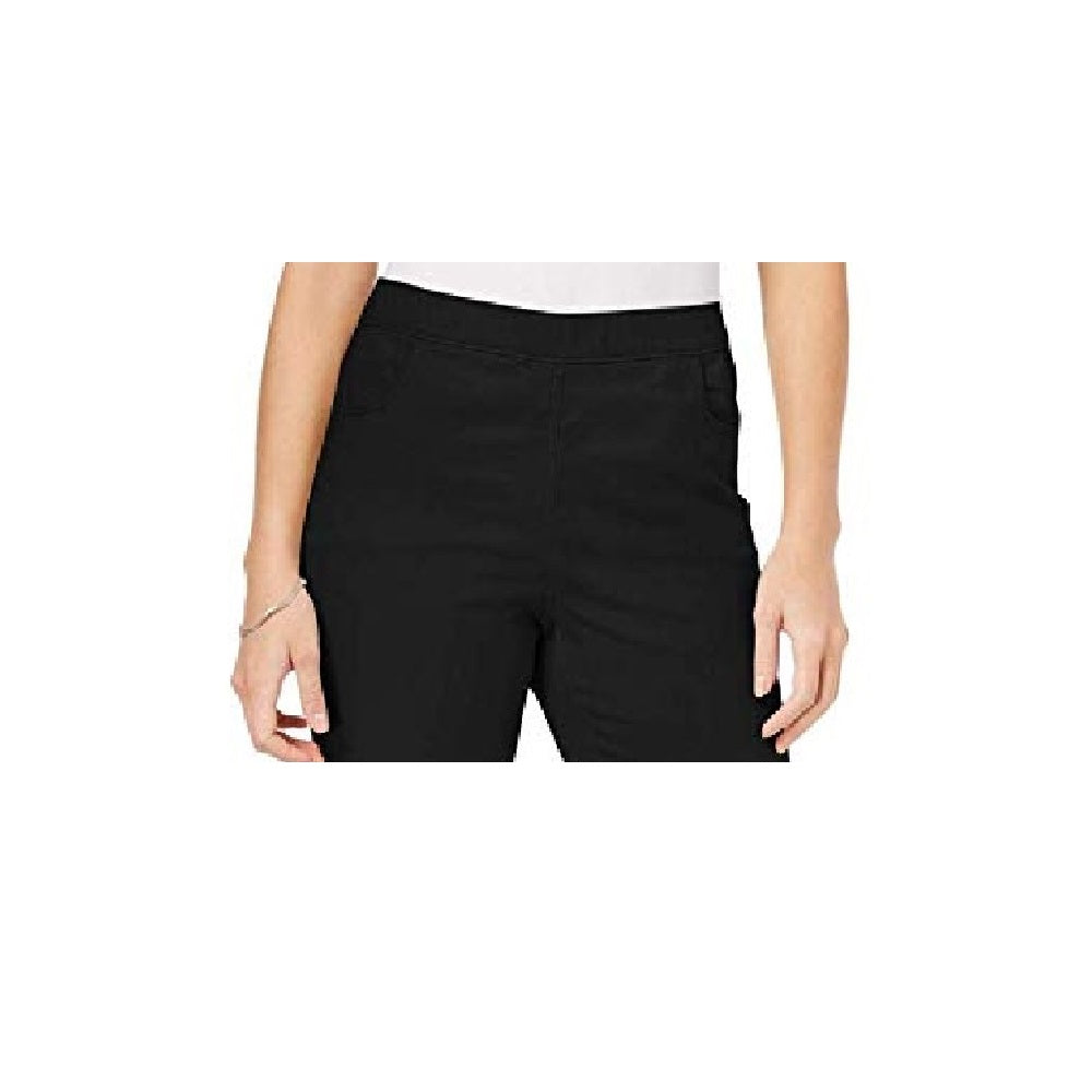 Karen Scott Women's Petite Pull-On Pants Black Size Medium