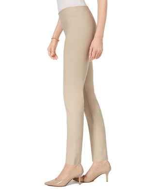 Charter Club Women's Tummy Control Skinny-Leg Pants Beige Size 4