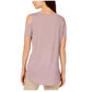 JM Collection Cold-Shoulder Swing T-Shirt Nude Size Extra Large