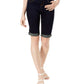 INC International Concepts Women's Petite Tikglo Cuffed Denim Shorts Size 8