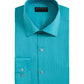 AlfaTech by Alfani Men's Bedford Cord Regular Fit Dress Shirt Turquose Size 15-15.5x34-35