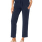 Karen Scott Women's Petites French Terry Pants Navy Size Large