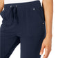 Karen Scott Women's Petites French Terry Pants Navy Size Large